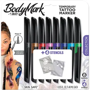 Bic Pen BP81AST Bodymark Temporary Tattoo Markers