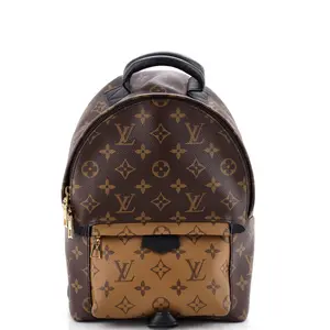 Pre-owned Louis Vuitton Canvas Coated Backpacks Palm Springs Backpack Reverse Monogram Canvas PM by Rebag