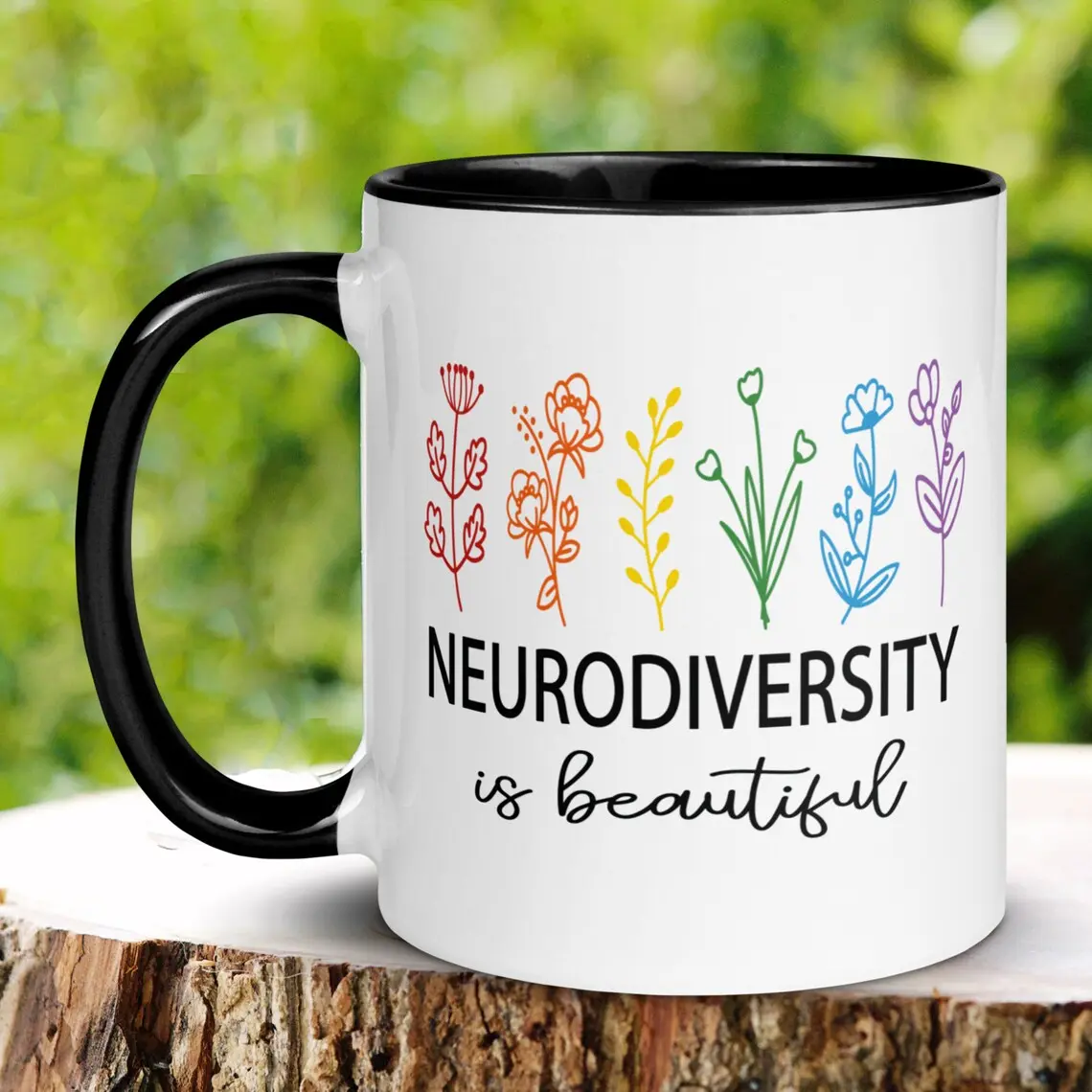 Neurodiversity Mug, Autism Mug, ADHD Mug, Neurodiversity is Beautiful Mug, Autism Coffee Mug, Tea Cup, Mental Health Mug, Therapist Mug