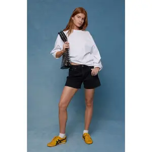 Pacsun Women's Sophie Jean Mom Shorts Black