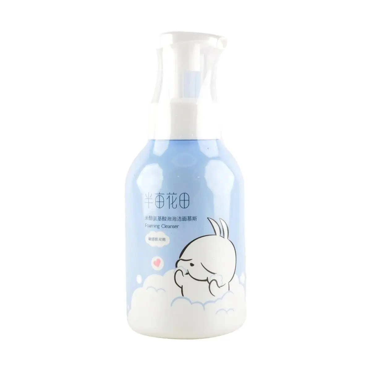 LITTLE DREAM GARDEN x Rabbit Collaboration Amino Acid Foaming Facial Cleanser - Gentle Hydrating Cleansing for Sensitive Skin - 500g Daily Face Wash, Moisturizer