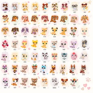 3PCS Assorted Mini Pet Action Figures, Cute Animal Collectible Toys for Kids, Great Gift for Collectors & Playtime