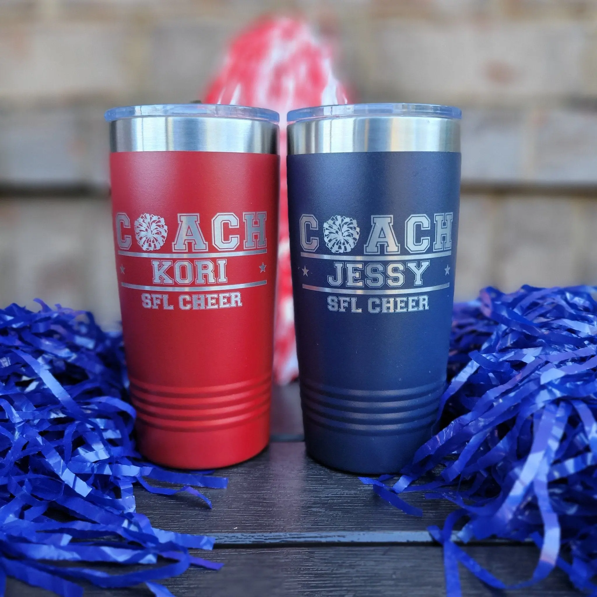 Personalized Cheer Coach Tumbler! Insulated Drink Tumbler Personalized For Cheer Coach! 20oz Cheer Coach Gift!