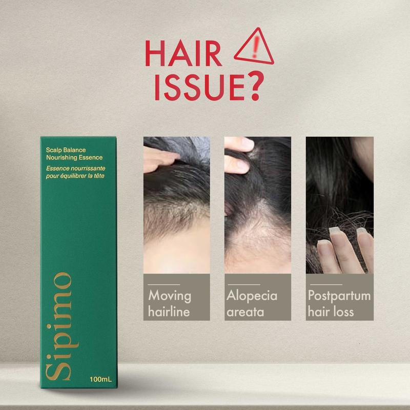 Sipimo Anti  Loss Essence Oil Promotes Healthy  Growth And Restores Dry And Damaged Care, Haircare Comfort Scalp Stimulator  Growth Oil Blend With Ginseng And Polygonum Multiflorum For Nourishing And Hydrating All Types Repair Spray