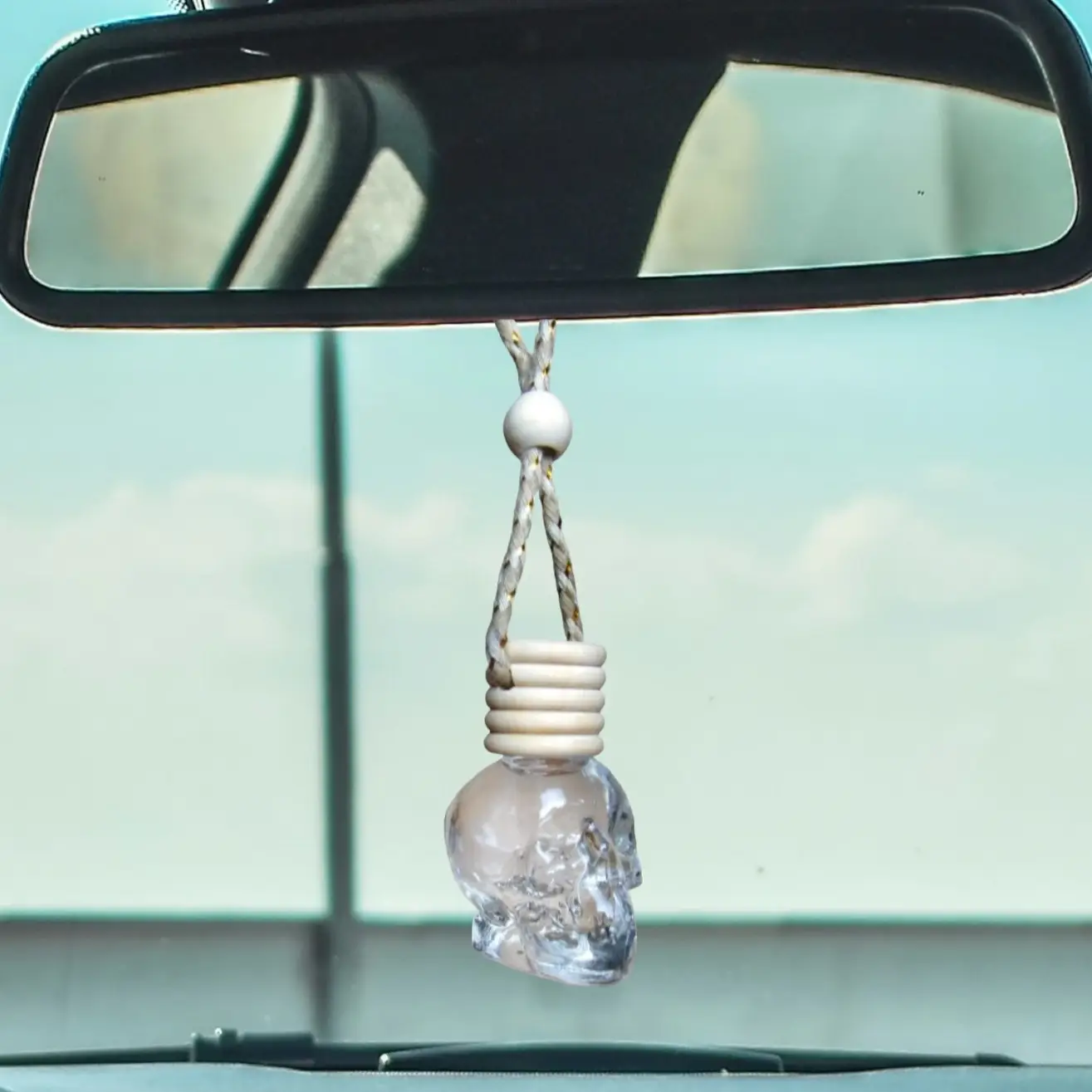 Skull Shaped Hanging Car Diffuser Air Freshener ~ Over 50 Scents to Choose From!