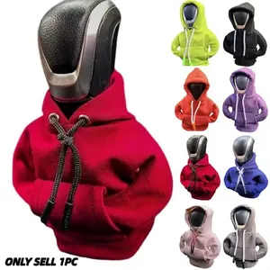 Gear Shift Hoodie, Gear Shift Cover, Universal Car Shift Knob Hoodie, Mini Hoodie for Car Shifter, Automotive Interior Cute Gadgets, Car Accessories and Decorations