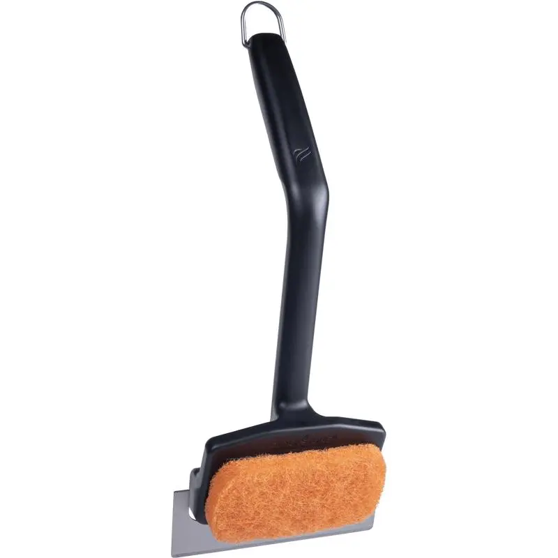 Blackstone 16x6.75x4 in. Durable Steel Griddle Scraper with Nylon-Plastic Utensils, 1.5 lbs, for Griddle Cleaning