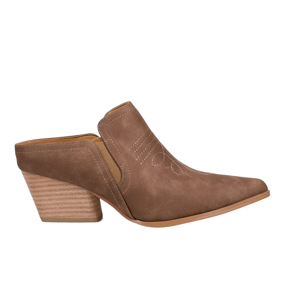 Corkys Womens Toe Tapper Mule Clogs Casual - Brown Corkys Womens Toe Tapper Mule Clogs Casual - Brown