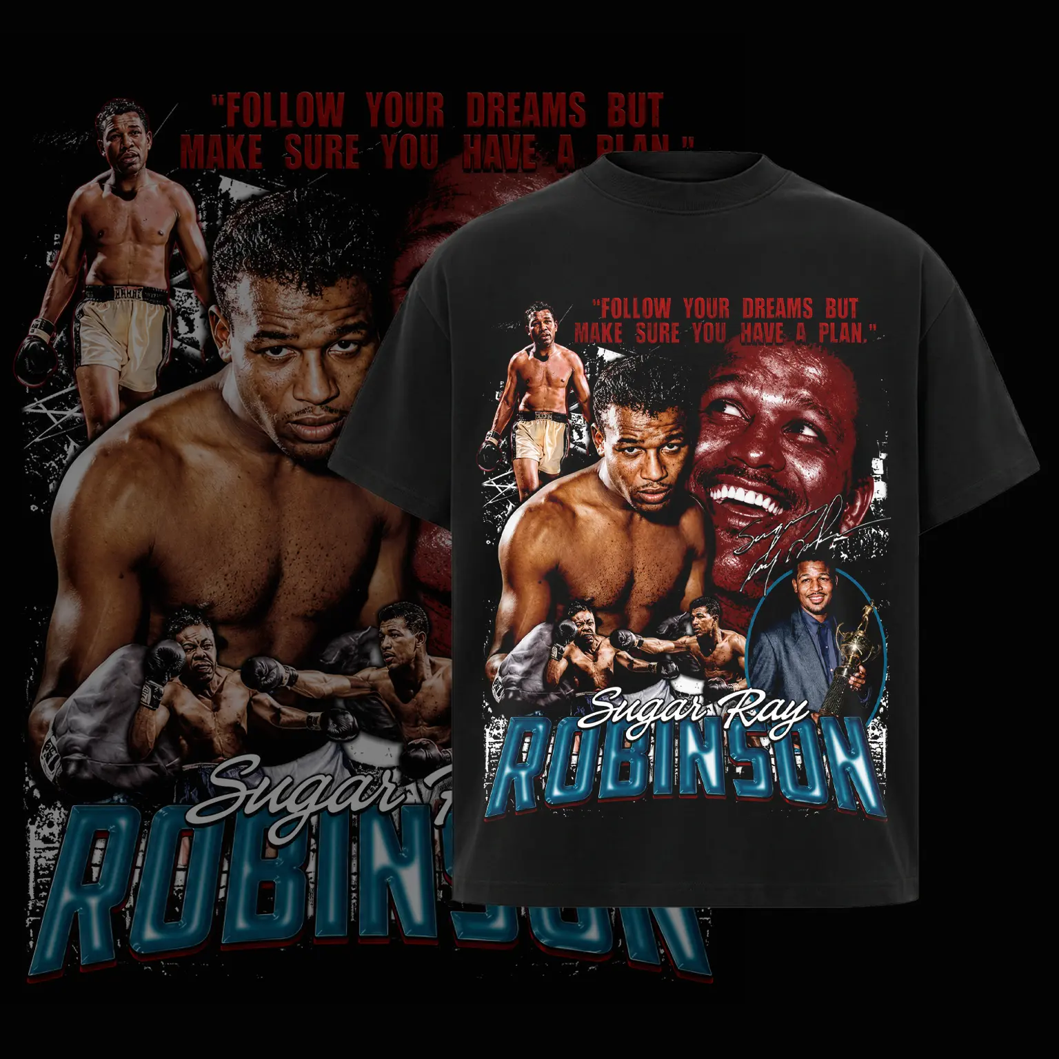 SUGAR RAY ROBINSON Retro Heavyweight Boxing Graphic T-Shirt, Vintage Fighter Unisex Tee, Classic Boxing Fan Gift
