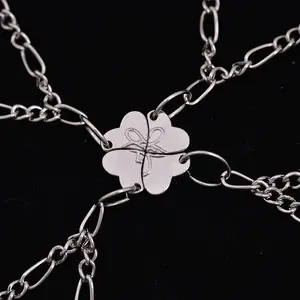 New Vintage Magnetic Heart Alloy Bracelets for Women, BFF & Family Matching Jewelry (3Pcs/4Pcs)