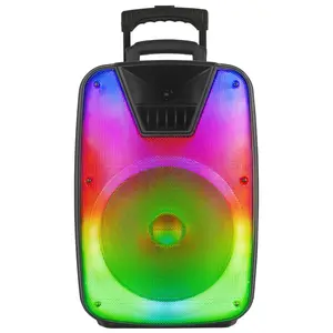 Supersonic IQ Sound IQ-7812DJBT 12-inch Portable Bluetooth Speaker with True Wireless Stereo, LED Light Show, Bluetooth 5.0, Built-in Port, Carry Handle, 40W Power - 12" Woofer, 1.5" Tweeter, 2Hrs Play Tim