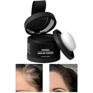 【Buy 1 Get 1】Hairline Powder, Root Touch Up Hair Shadow Powder for Thinning Hair & Receding Hairline, Bald Spot Concealer with Sponge Applicator & Mirror, Long Lasting Hairline Filler for Men Women