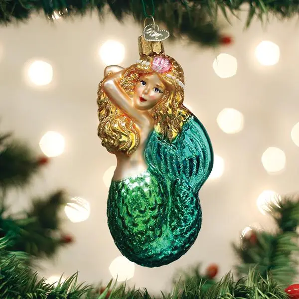 Fantasy Seashell Mermaid Ornament, Festive Decoration for Home Use