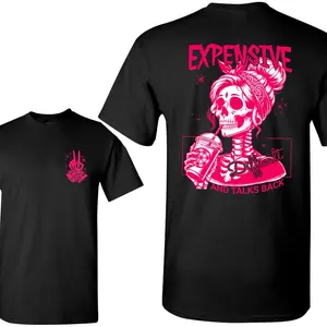 Expensive Difficult Talks Back Skeleton Softstyle Tshirt Multiple Color Option