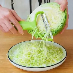 Stainless Steel Multifunctional Vegetable Peeler & Cabbage Slicer, Ideal for Slicing/shredding/grating, Must-Have Kitchen Gadget