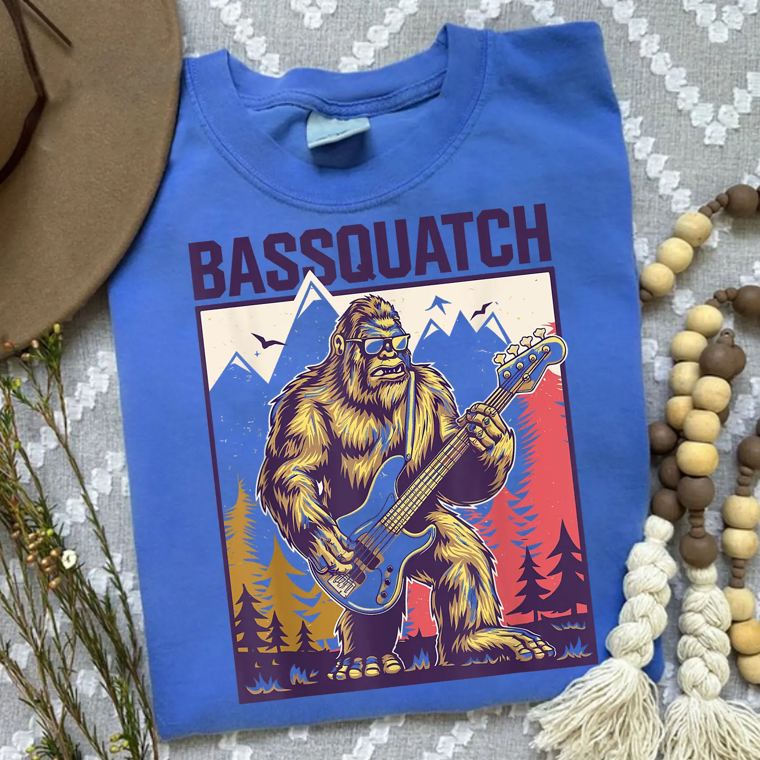Bassquatch, Bigfoot Bass Guitar Sasquatch T-Shirt