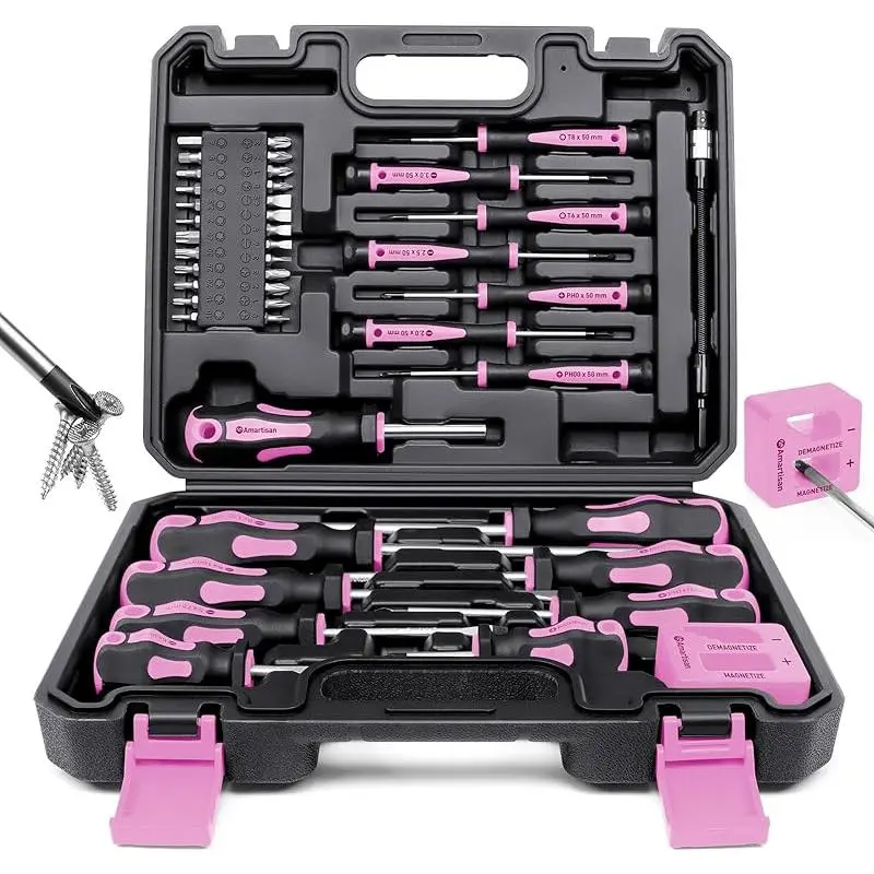 43-piece Screwdrivers Set (Pink)