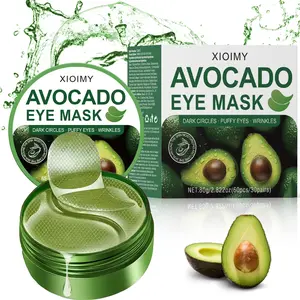 60pcs Avocado Collagen Eye Masks, Smooth Hydrating Skin, Reduces Dark Circles and Puffiness, Deep Moisturizing, Perfect Fit, All Skin Types, Gel, Hydrating Eye Care