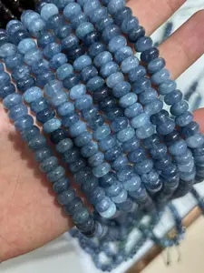 5x8mm Natural Stone Agate Beads, 72pcs Plain Design, Easy to Thread, Ideal for Bracelets and Necklaces, Craft Supplies, DIY Beads