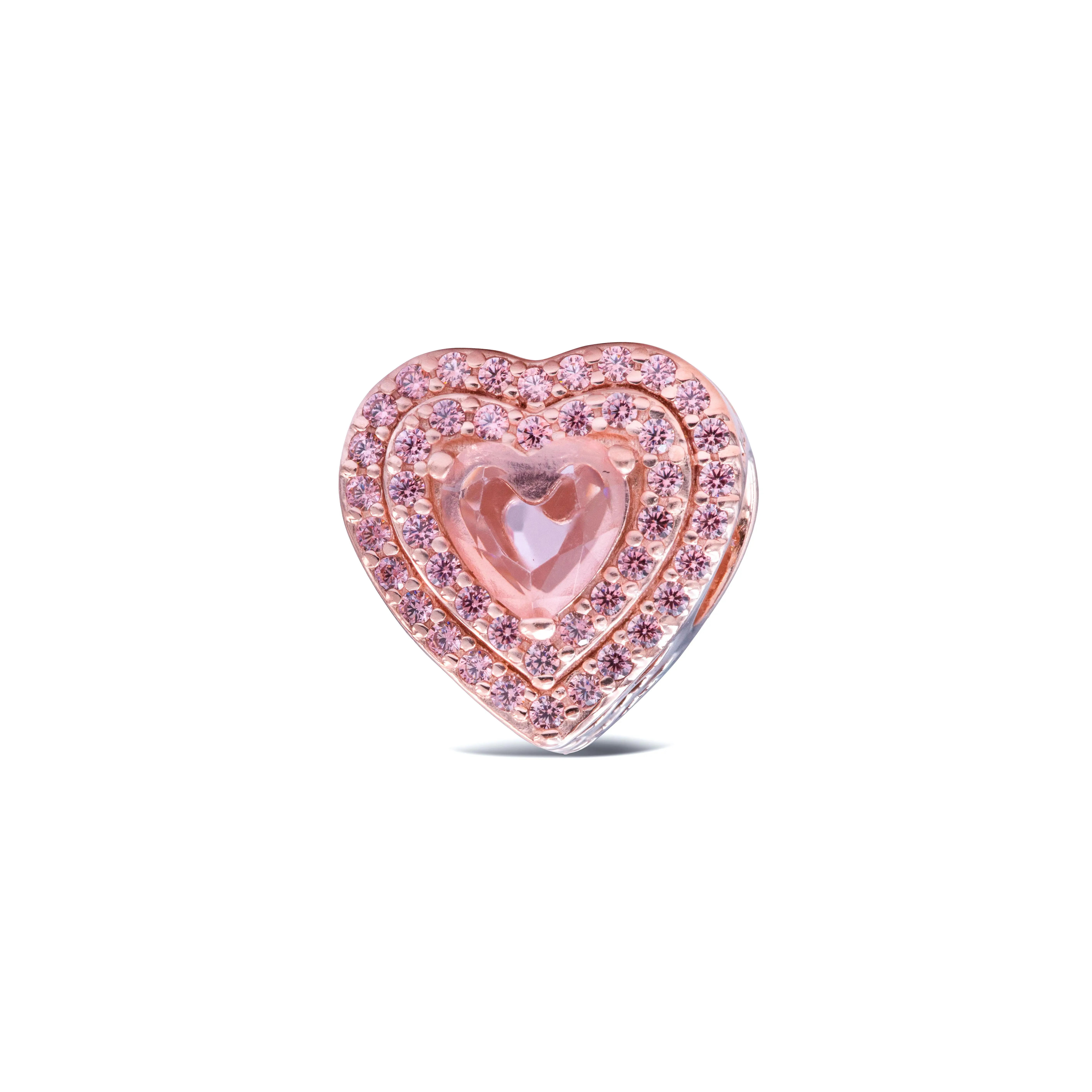 Pandora Timeless Sparkling Levelled Heart Charm 789218C01