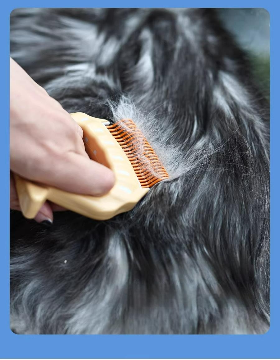 a Gentle, Flexible, Grooming Comb for Pets，Pet Grooming Brush for Dogs, Cats & Rabbits | Effortless Deshedding Tool to Remove Loose Fur