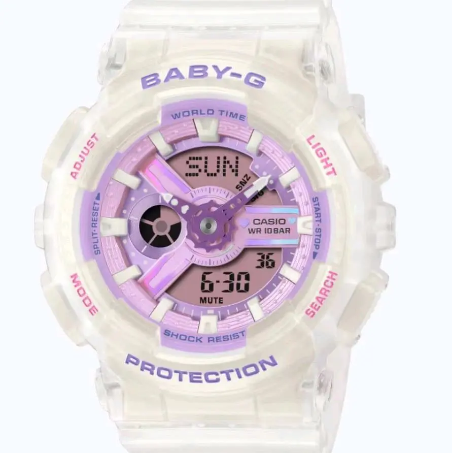 BA110PS-7A Brand New Baby G multi color dual time watch for women "new style"