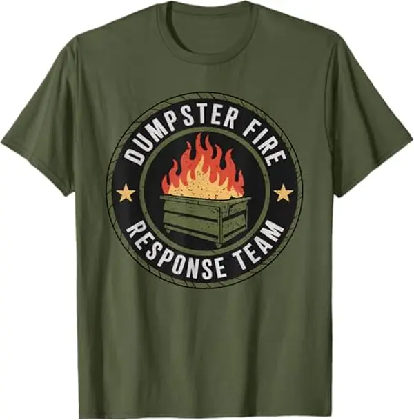 Dumpster Fire Response Team Vintage T-Shirt - Meme Shirt, Unisex Crewneck, Gift for Him or Her, Trending Shirt