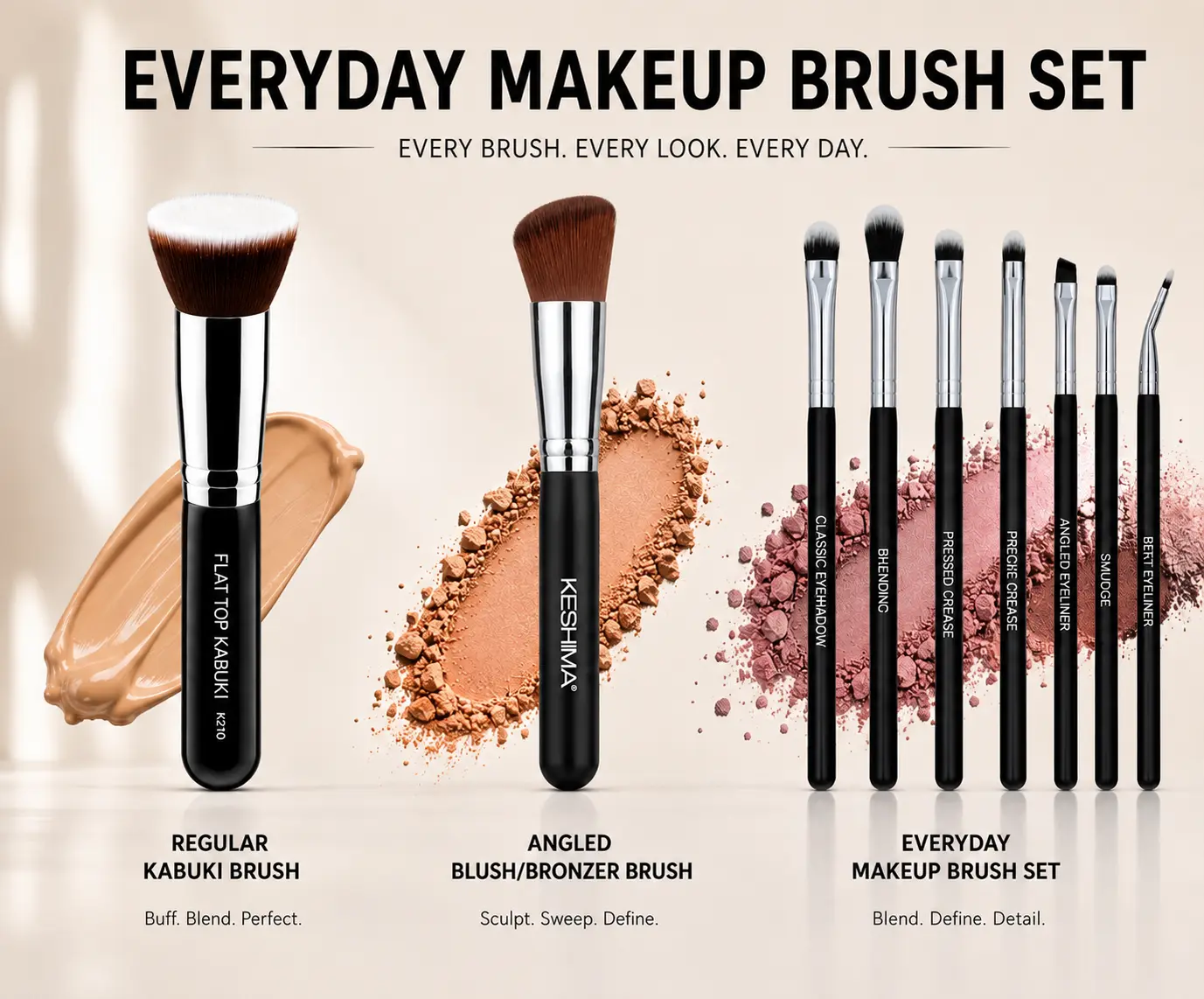 Everyday Makeup Brush Set