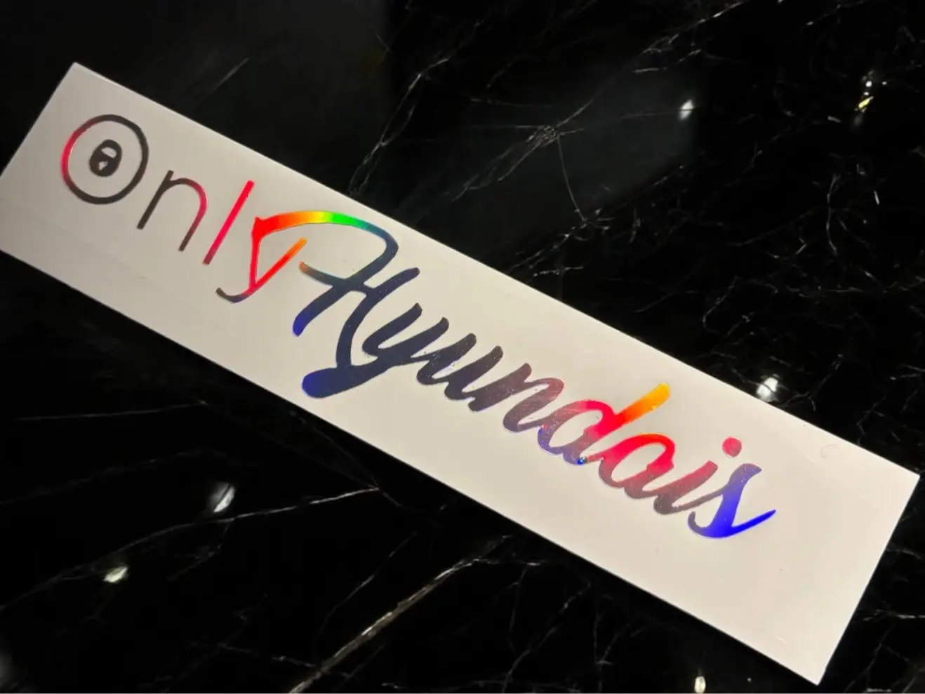 OnlyHyundais Hyundai Only Fans Style Car Sticker Decal