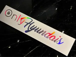 OnlyHyundais Hyundai Only Fans Style Car Sticker Decal