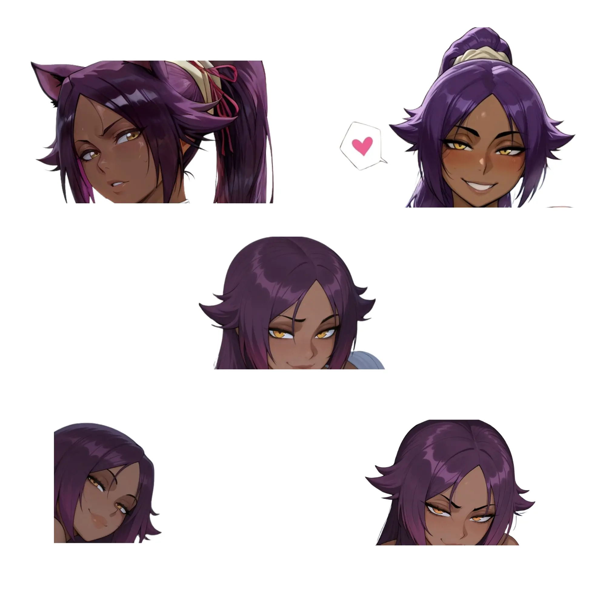 yoruichi sticker, car sticker, funny sticker, loptap sticker, r34 sticker, full, meme sticker7