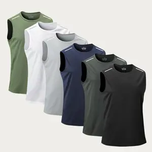 Men's Sports Tank Top - Knitted Sleeveless Active Wear for Gym & Outdoor Activities Soft Taco Vest Athletic Style Activewear
