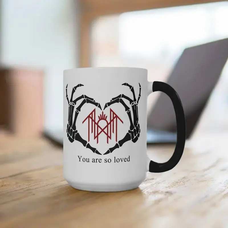 Vessel Sleep Token Rock Band MUG, Sleep Token Red Flowers Accent Mug, Sleep Token Band Cup Gift