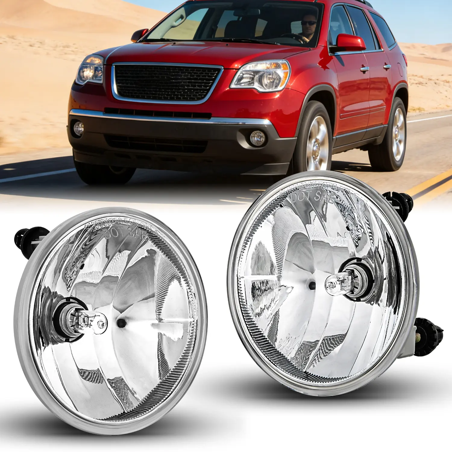 Nilight Glass Fog Light Assembly Pair Set, Car Lighting with High Penetration, Plug-and-Play H16 Bulbs, Hybrid Compatible with 2007-2013 Chevy Avalanche, Suburban, Tahoe, GMC Yukon, Acadia, Ford Mustang, Pontiac, 2015-2017 Silverado, Colorado