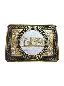 Western Style Praying Cowboy Buckle Hebilla Vaquera Oracion