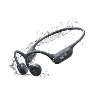 NANK Runner4 Bone Conduction Headphones, IP68 Swimming Headphones Open Ear, Wireless Bluetooth 5.4, 16GB MP3 Memory, Underwater Sport Earbuds for Swimming Running Cycling Fitness