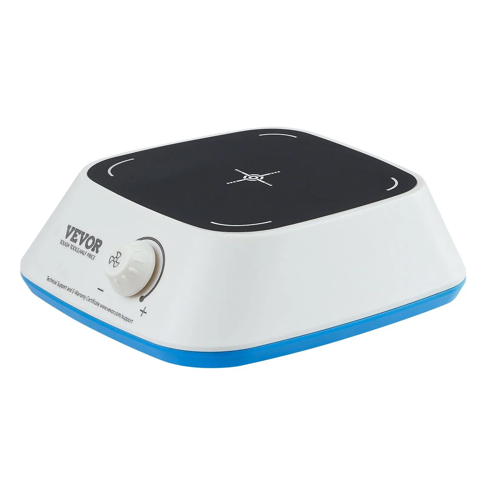 VEVOR Cast Aluminum Magnetic Stirrer Kit, DC Motor 0-2000 RPM Stir Plate with Adjustable Speed Knob, 3000mL Capacity, 1 Pcs Stirring Bar Included, Easy to Clean for Students