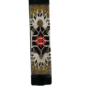 Tortuga Brazalete , Handmade in Guatemala with Real Shakiras Leather and Traditional Design