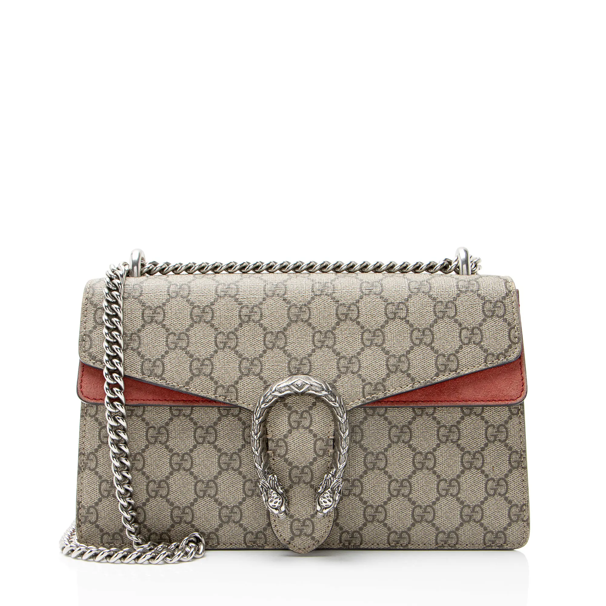 Pre-owned GUCCI Canvas Shoulder Bags GG Supreme Dionysus Medium Shoulder Bag