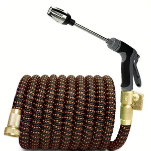High Pressure Retractable Hose with Adjustable Nozzle, Durable Garden Hose, Expandable Hose, Multifunctional Nozzle Design Water Hose for Car Wash, Yard, Lawn & Gardening