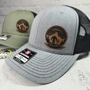 Bigfoot Lover Hat, Bigfoot Lover Gifts, Bigfoot Space Alien Hats, Sasquatch Lover Gifts, Bigfoot Yeti Alien Richardson 112 Sasquatch Hats