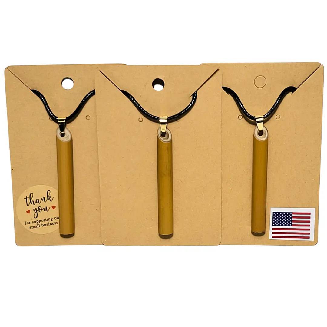 3-Pack Mindful Breathing Straw Necklaces For Natural Anxiety Relief- Yoga Breath Work Jewelry For Meditation And Deep Breathing Calming Exercises