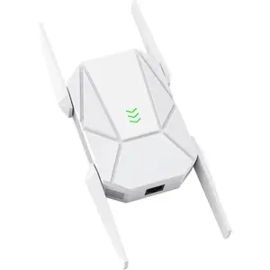 2025 AX1800 WiFi 6 Extender Signal Booster - Dual Band 2.4G/600Mbps & 5.8G/1200Mbps, WiFi Extender with Gigabit Port, 802.11AX Tech, 12999 Sq.Ft Long Range WiFi Repeater, Connects 100+ Devices