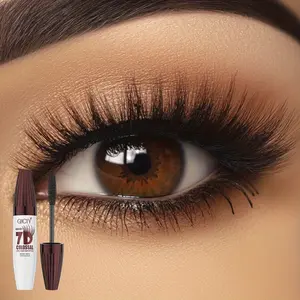 GICY 7D Fiber Lash - Fanning Volumizing Mascara, Curling, Smooth Application, Long-Lasting, Waterproof, Clump-Free, Fast Drying, Anti-Smudge - Perfect for Daily Wear & Beginners, Ideal Holiday Gif