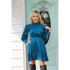 Classy Teal Dress