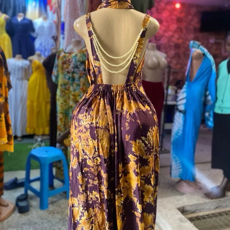 Women’s Ushanga-Embellished Casual Dera Dress, African Summer Womenswear
