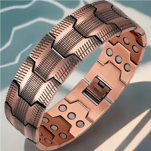 Copper Bracelet for Men - Premium Fold-Over Clasp Outdoorfun