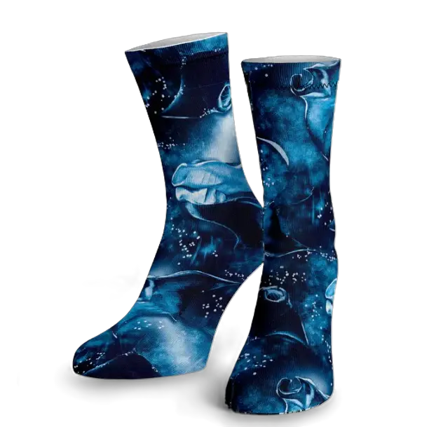 Spacefish Army Manta Mayhem Eco Dive Socks – Quick-Dry, Stretch Fit, One Size