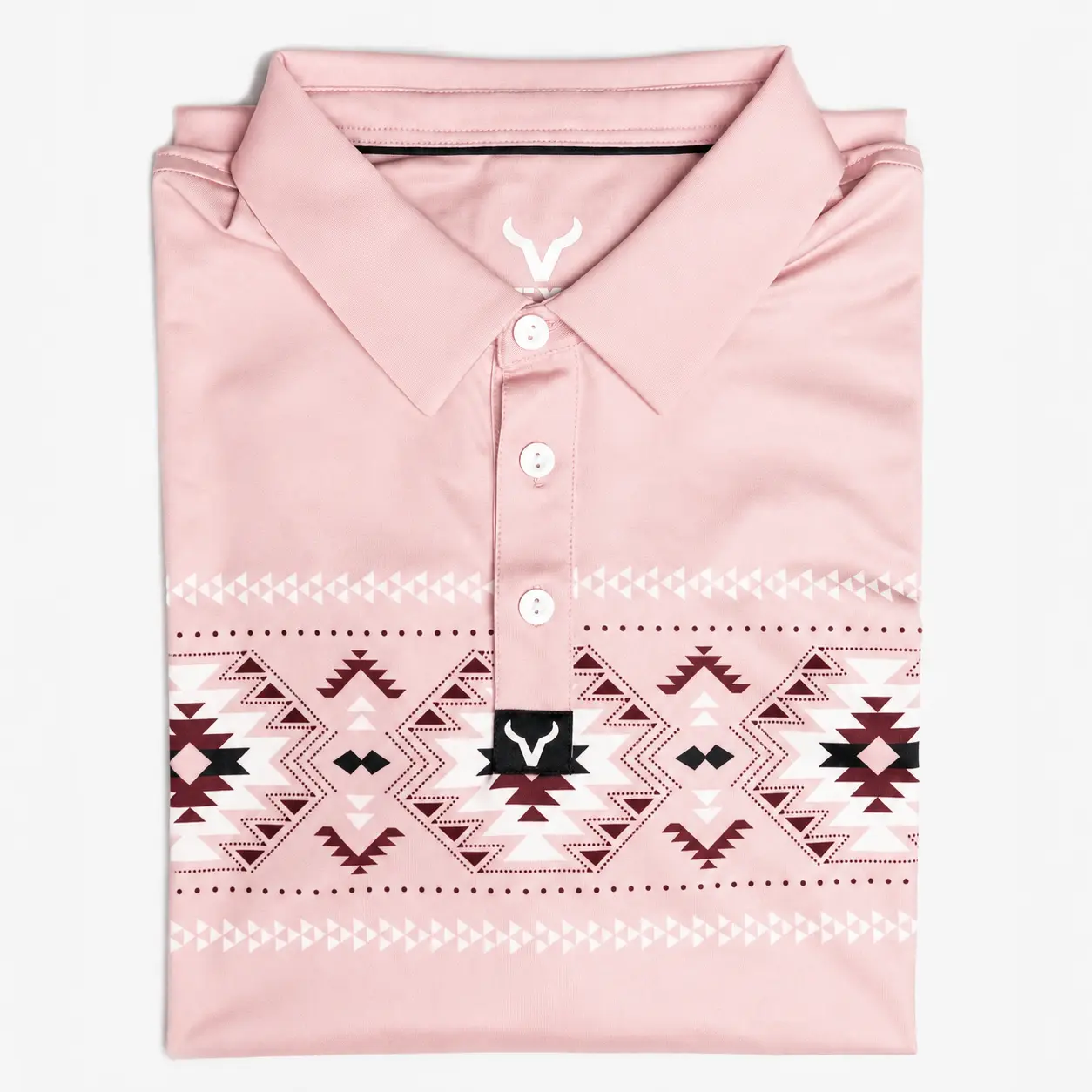 Vexil Brand - Polo - Pink Aztec