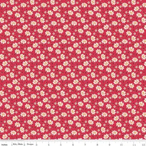 Fabric Riley Blake Lori Holt Tea Rose Bows Farmer's Daughter by the Quarter Yard C17166-TEAROSE